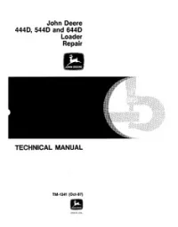 John Deere 444D 544D 644D Loader Service Manual - TM1341 preview