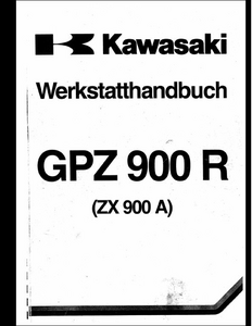 Kawasaki 900 GPZ RZX A Motocycle manual