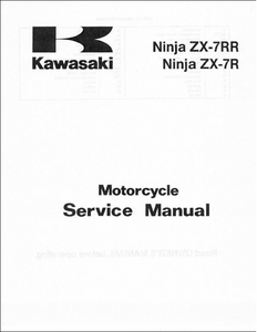 Kawasaki ZX-7R Ninja Motocycle manual