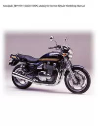 Kawasaki ZEPHYR1100(ZR1100A) Motocycle Service Repair Workshop Manual preview