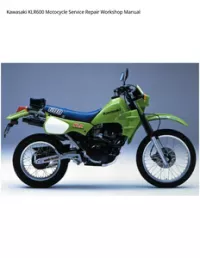 Kawasaki KLR600 Motocycle Service Repair Workshop Manual preview