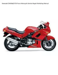 Kawasaki ZX600&ZX750 Fours Motocycle Service Repair Workshop Manual preview