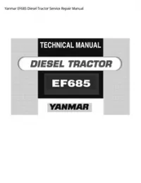 Yanmar EF685 Diesel Tractor Service Repair Manual preview