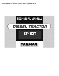 Yanmar EF 453T Diesel Tractor Service Repair Manual preview