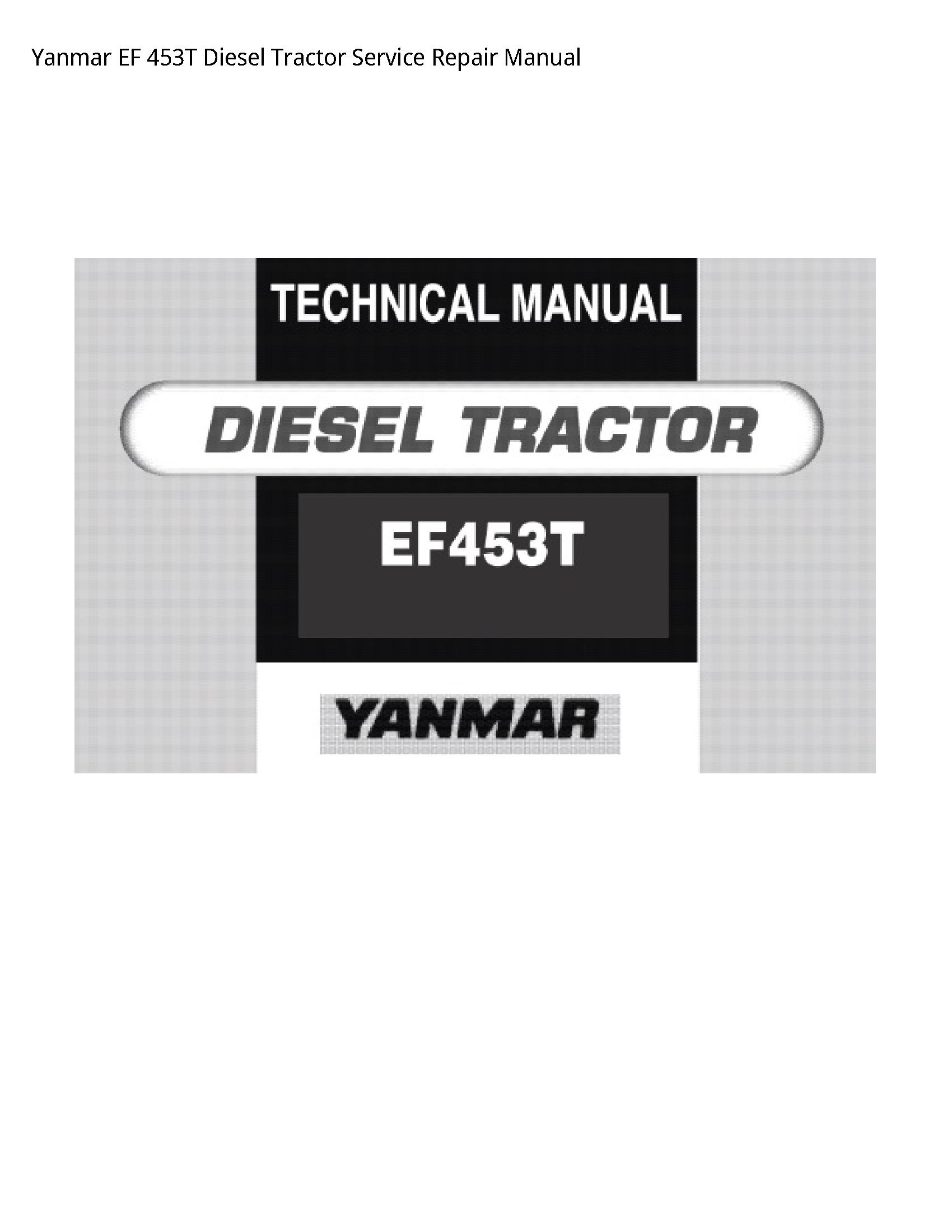 Yanmar 453T EF Diesel Tractor manual