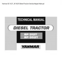 Yanmar EF 312T   EF 352T Diesel Tractor Service Repair Manual preview