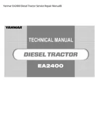 Yanmar EA2400 Diesel Tractor Service Repair ManualВ preview