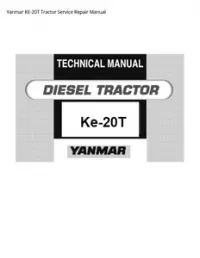 Yanmar KE-20T Tractor Service Repair Manual preview