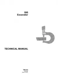 John Deere 595 Excavator Service Manual - TM1375 preview