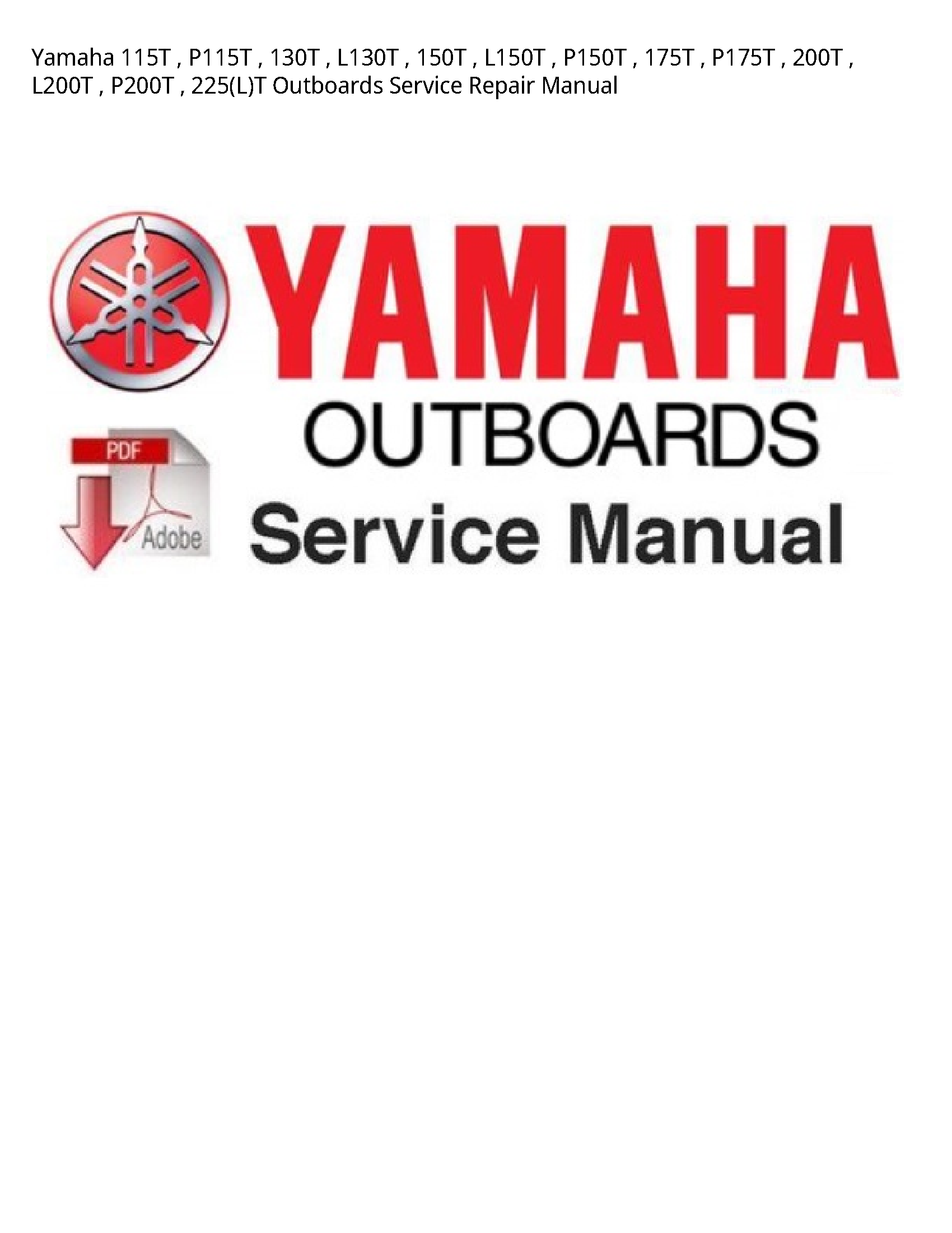 Yamaha 115T Outboards manual