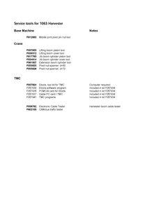 John Deere 1063 Harvester manual pdf