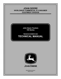 John Deere 100 Series Tractors 102 105 115 125 135 145 155C 190C Service Manual -TM2328 preview