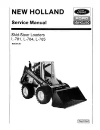 New Holland Skid Steer Loaders L781 L783 L784 L785 Service Manual preview