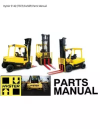Hyster E142 (T5XT) Forklift Parts Manual preview