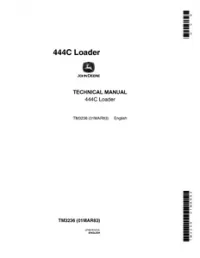 John Deere 444C Loader Service Manual -TM3236 preview