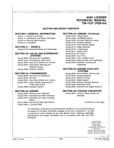 John Deere 444C Loader service manual
