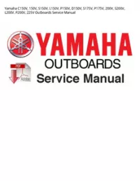 Yamaha C150V  150V  S150V  L150V  P150V  D150V  S175V  P175V  200V  S200V  L200V  P200V  225V Outboards Service Manual preview