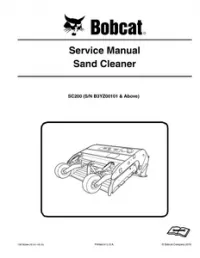 Bobcat SC200 Sand Cleaner Service Repair Manual (S/N B3YZ00101 And - Above preview