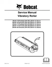 Bobcat 48 Padded  48 Smooth  73 Padded  73 Smooth  80 Smooth Vibratory Roller Service Repair Manual preview