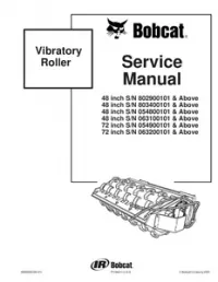 Bobcat 48 & 72 Inch Vibratory Roller Service Repair Manual preview