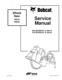 Bobcat WS18 WS24 Wheel Saw Service Repair Manual preview