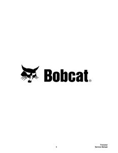 Bobcat LT414 Trencher manual