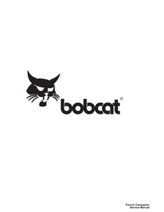 Bobcat Trench Compactor service manual