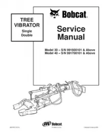 Bobcat Tree Vibrator Service Repair Manual preview