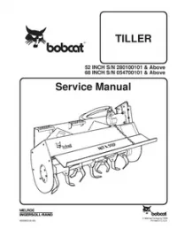 Bobcat 52 & 68 Inch Tiller Service Repair Manual preview