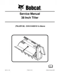 Bobcat 38 Inch Tiller Service Repair Manual preview