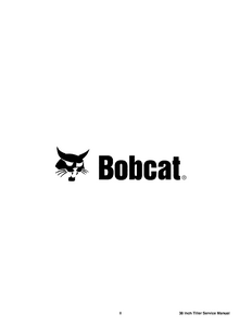 Bobcat 38 Inch Tiller manual