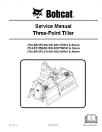 Bobcat 3TIL48 3TIL60 3TIL74 Three-Point Tiller Service Repair Manual preview