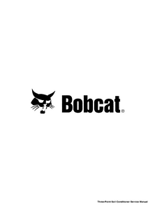 Bobcat 3SC72M Three-Point Soil Conditioner service manual