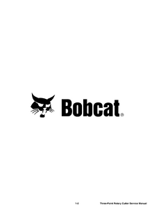 Bobcat 3RC72SB Three-Point Rotary Cutter manual