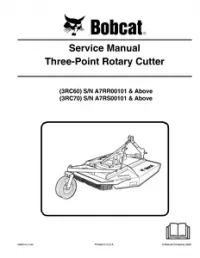 Bobcat 3RC60 3RC70 Three-Point Rotary Cutter Service Repair Manual preview