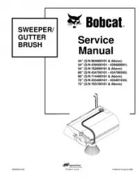 Bobcat Sweeper / Gutter Brush Service Repair Manual preview