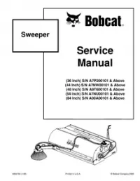Bobcat 36 44 48 54 84 Inch Sweeper Service Repair Manual preview