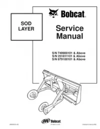 Bobcat Sod Layer Service Repair Manual preview