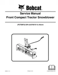 Bobcat FCTSB72 Front Compact Tractor Snowblower Service Repair Manual preview