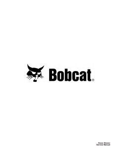 Bobcat 2418 Snow Blower service manual