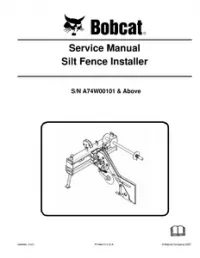 Bobcat Silt Fence Installer Service Repair Manual preview