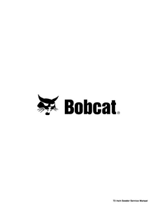 Bobcat 72SDR Seeder service manual