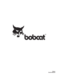 Bobcat Planer service manual