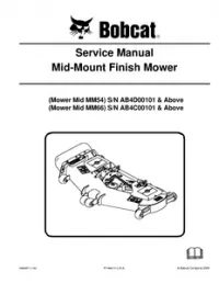 Bobcat Mid-Mount Finish Mower Service Repair Manual preview