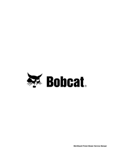 Bobcat Mid-Mount Finish Mower service manual