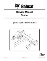 Bobcat Grader 84 Service Repair Manual preview