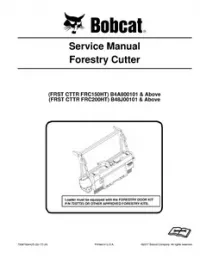 Bobcat Forestry Cutter (FRC150ST   FRC150HT   FRC200HT) Service Repair Manual preview