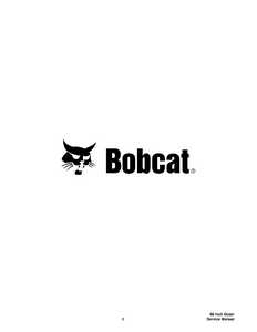 Bobcat 96 Dozer Inch service manual