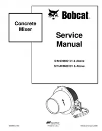 Bobcat Concrete Mixer Service Repair Manual #1 preview