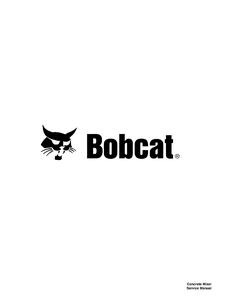 Bobcat Concrete Mixer service manual